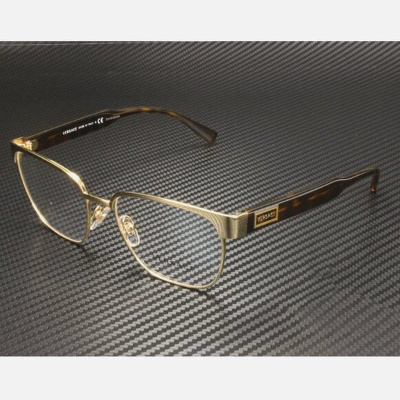 Versace Gold Men's Eyeglasses 54mm - Picture 1 of 4